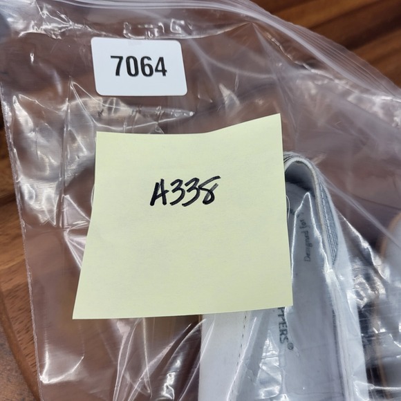 Grasshoppers Wedge Sandals‎  Womens 8.5 White Cork  Canvas Slip On Comfort Shoes - Picture 13 of 13